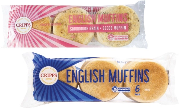 Cripps Muffins 6 Pack 360g-368g