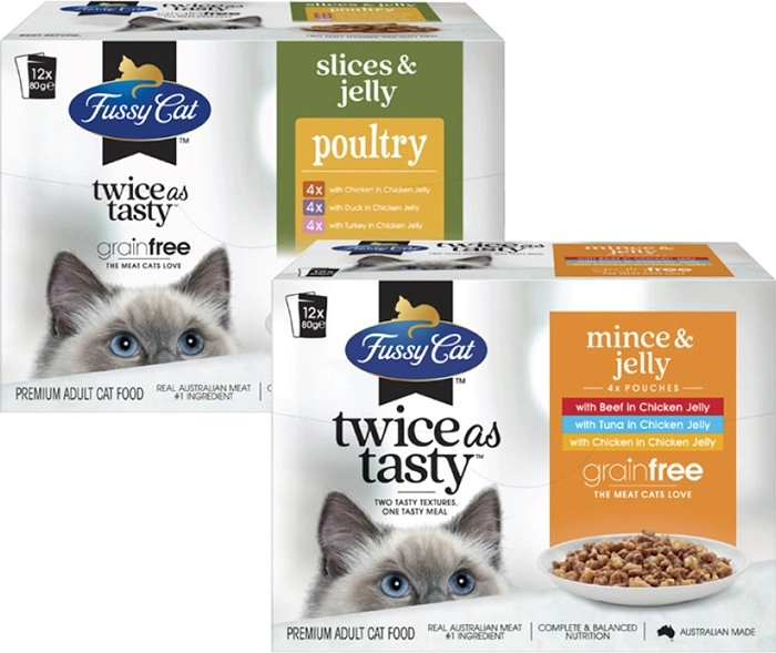 Fussy Cat Cat Food Pouch 12x80g