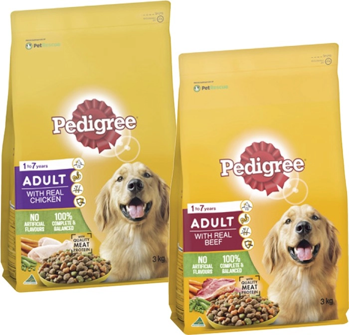 Pedigree Dry Dog Food 2.5kg-3kg