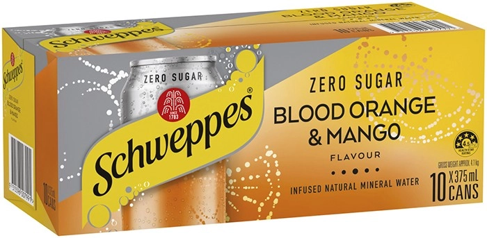 Schweppes Infused Sparkling Water 10x375mL