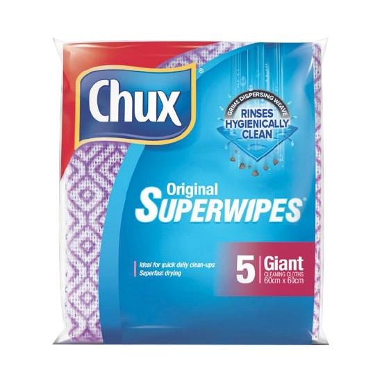 Chux Diamond Superwipes Giant Pk 5