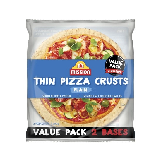 Mission Pizza Bases 400g Pk 2