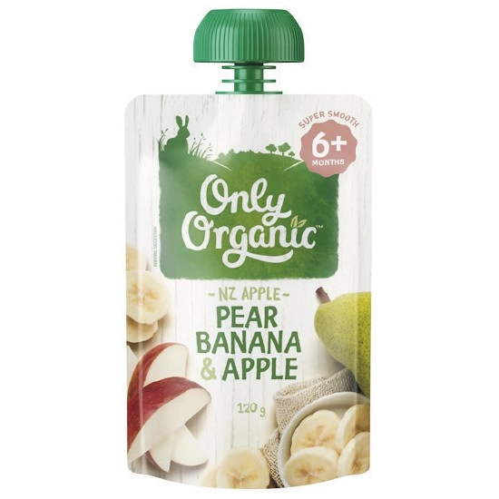 Only Organic Baby Food Pouch 120g