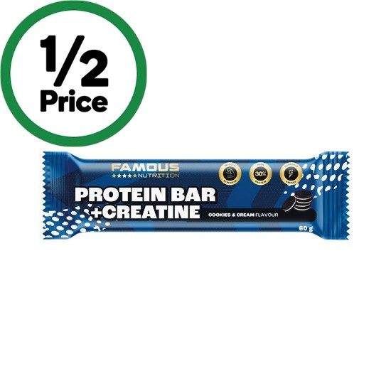 Famous Nutrition Protein Bar + Creatine 60g#