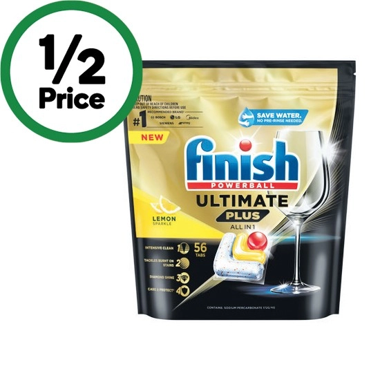 Finish Ultimate Plus Dishwasher Tablets Pk 56