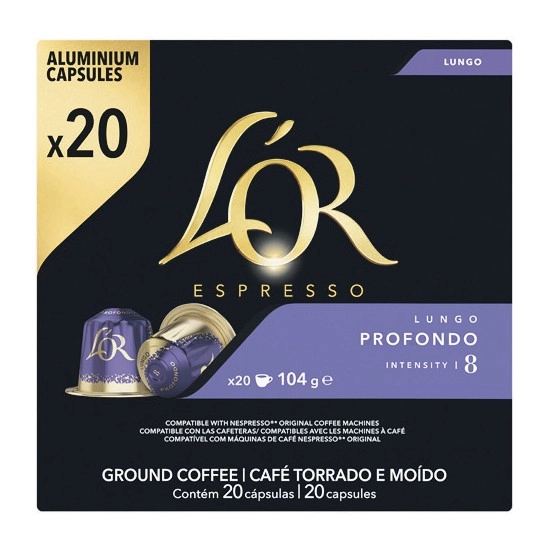 L’Or Espresso Coffee Capsules Pk 20