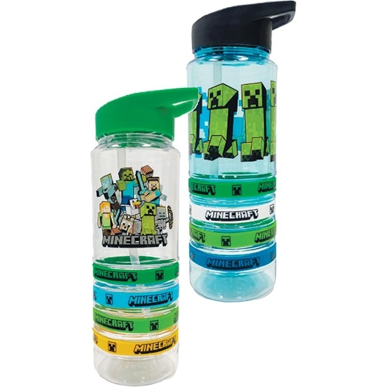 Minecraft Wristband Water Bottle Assorted – Other variants in stores – While Stocks Last