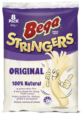 Bega Cheese Stringers 8 Pack 8x20g 160g