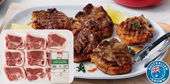 Coles Australian Lamb Loin Chops