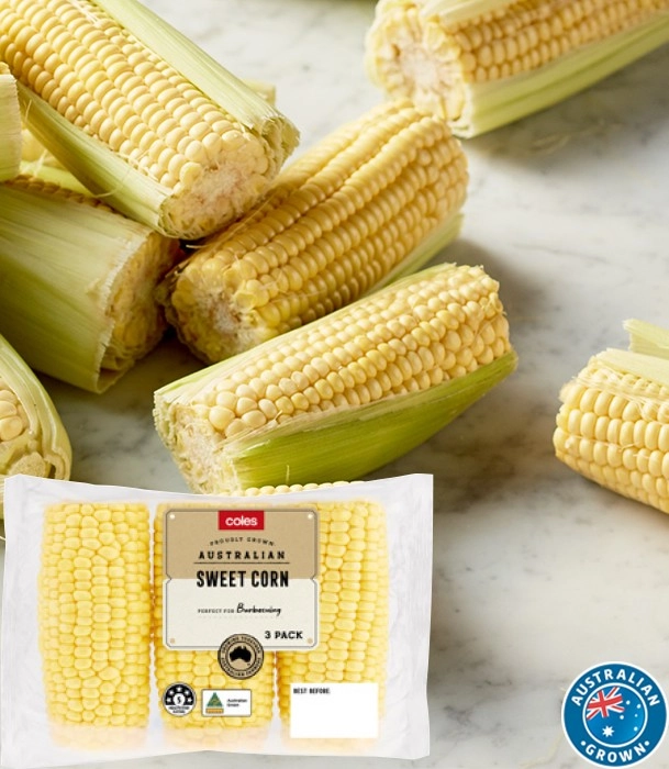 Coles Australian Sweet Corn 3 Pack