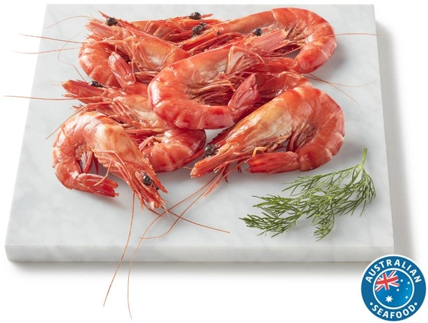 Coles Australian Thawed Cooked Extra Large Black Tiger Prawns