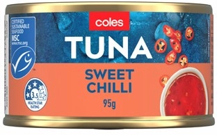 Coles MSC Certified Tuna Sweet Chilli 95g