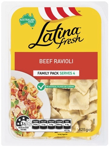 Latina Beef Ravioli 625g