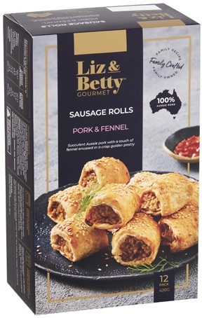 Liz & Betty's Pork & Fennel Sausage Rolls 420g