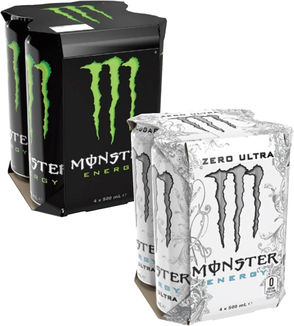 Monster Energy Drink 4x500mL