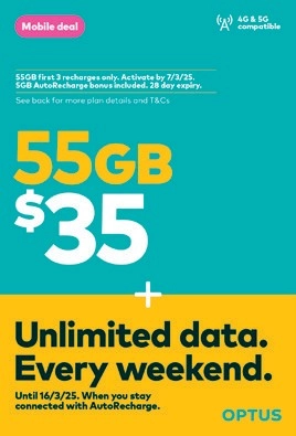 Optus $35 Prepaid SIM Starter Kit