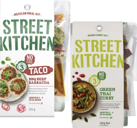 Street Kitchen Asian or Mexican Kit 255g-285g