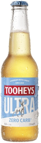 Tooheys Ultra Bottles 24x330mL