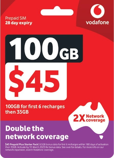 Vodafone $45 Starter Pack