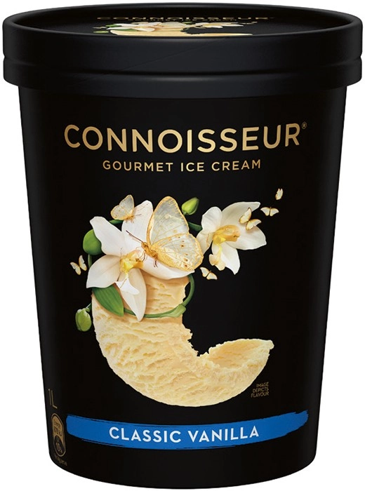 Connoisseur Gourmet Ice Cream 1 Litre, 4 Pack or Mini 6 Pack Selected Varieties