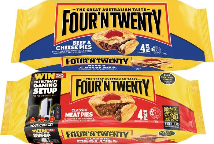 Four'N Twenty Meat Pies 4 Pack Selected Varieties