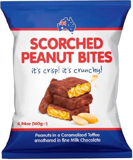 Scorched Peanut Bites Share Pack 140g