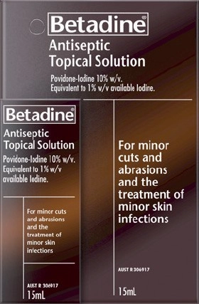 Betadine Antiseptic Topical Solution 15mL*