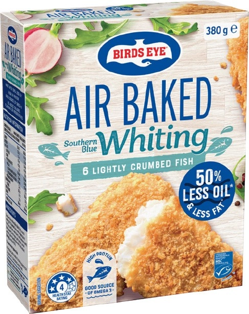 Birds Eye Air Baked Crumbed Fish 250‑380g Selected Varieties