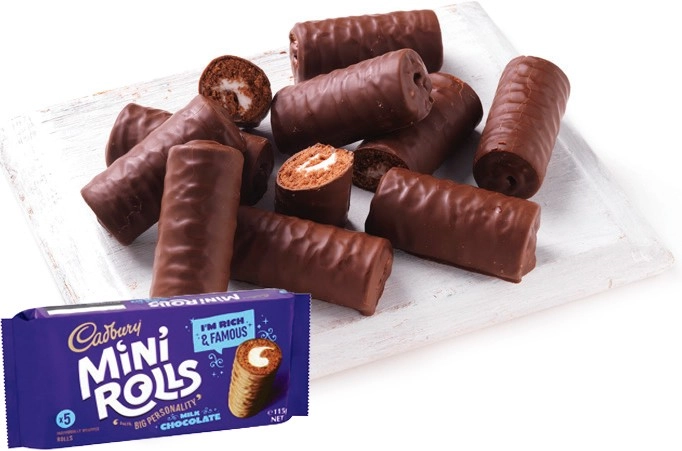 Cadbury Mini Rolls or Cake Bars 5 Pack Selected Varieties