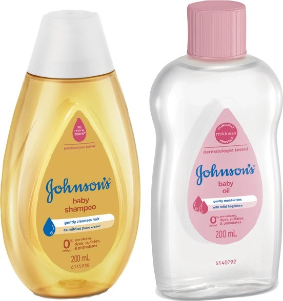 Johnson’s Baby Shampoo, Bath, Oil or Lotion 200mL Selected Varieties