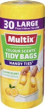 Multix Colour Scents Handy Ties Tidy Bags 30 Pack Selected Varieties