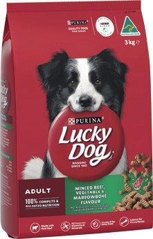 Purina Lucky Dog Dry Dog Food 3kg Selected Varieties