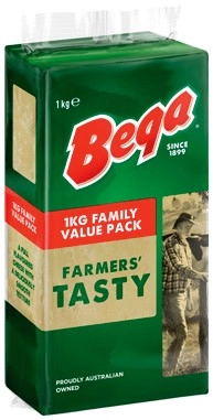 Bega Farmers' Tasty Cheese Block 1kg