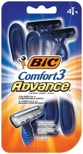 BIC Comfort 3 Advance Shavers 4 Pack