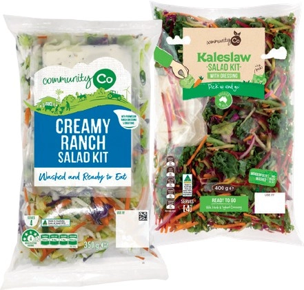 Community Co Salad Creamy Ranch Salad Kit 350g or Kaleslaw Kit 400g