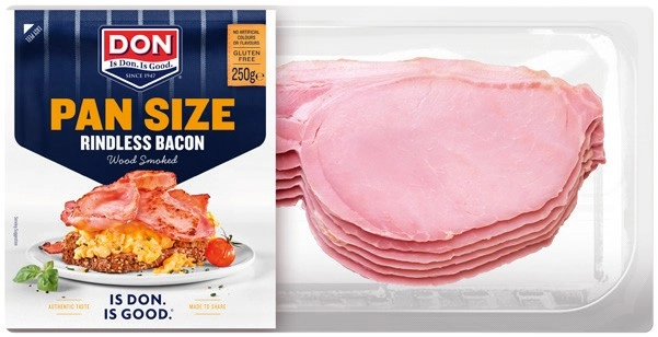 Don Pan Size Rindless Bacon 250g