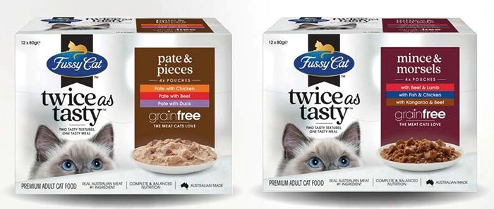 Fussy Cat Twice as Tasty Wet Cat Food 12x80g Selected Varieties