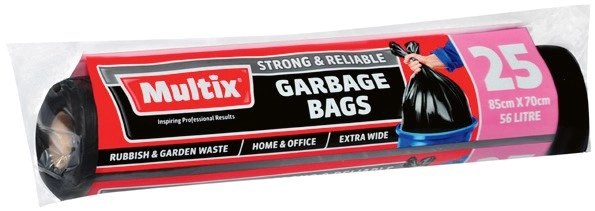 Multix Extra Wide Garbage Bags 25 Pack