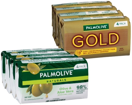 Palmolive Bar Soap 4 Pack Selected Varieties