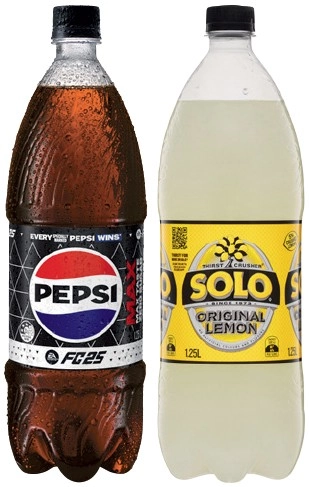 Pepsi or Solo 1.25 Litre Selected Varieties