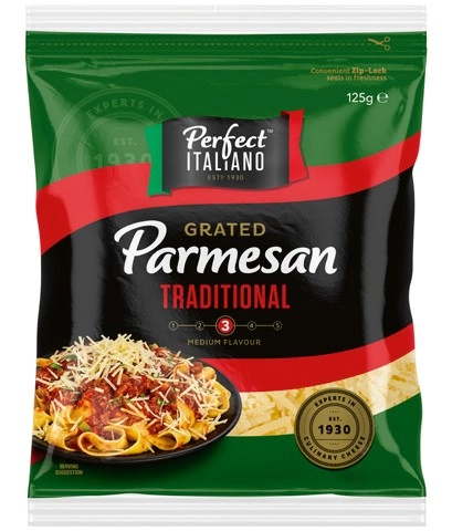 Perfect Italiano Grated or Shaved Parmesan 125g Selected Varieties