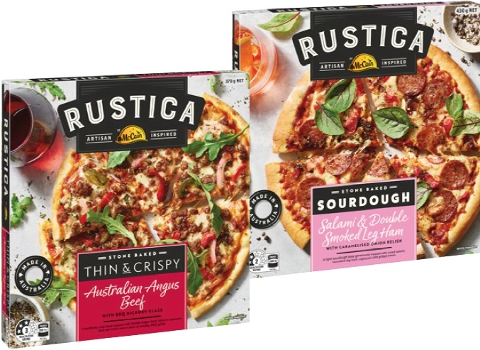 Rustica by McCain Stone Baked Pizza 335‑450g Selected Varieties