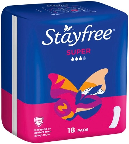 Stayfree Adhesive Pads 18‑20 Pack Selected Varieties