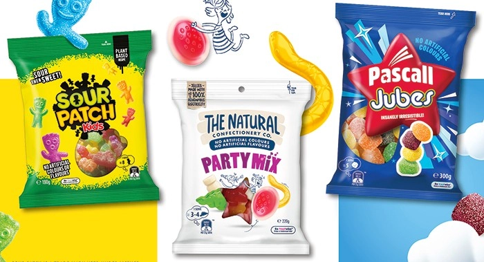 The Natural Confectionery Co. 130-230g, Pascall 150-300g or Sour Patch Kids Bag 190g Selected Varieties