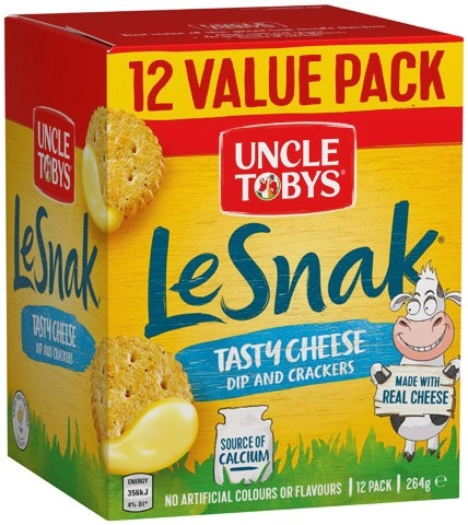 Uncle Tobys Le Snak 12 Pack Selected Varieties