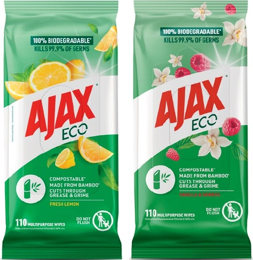 Ajax Multipurpose Wipes 110 Pack Selected Varieties*