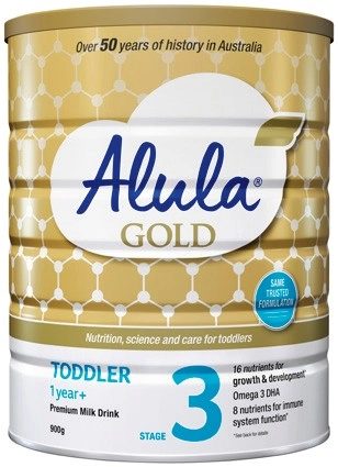 Alula Gold Stage 3 Toddler 1 Year+ Premium Milk Drink 900g