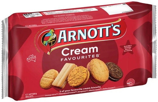 Arnott's Cream Favourites Biscuits 500g