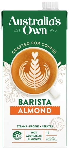 Australia's Own Barista Almond, Oat or Macadamia Milk 1 Litre