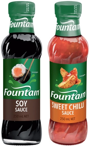 Fountain Sauce 250mL Selected Varieties